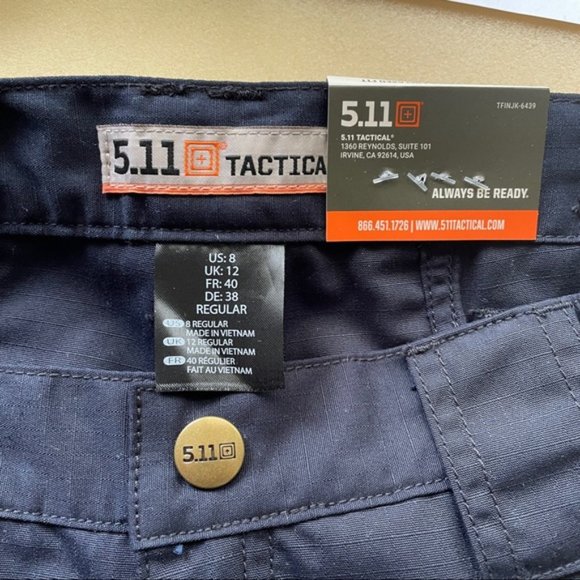 511 Tactical Dark Navy Blue Taclite Pro Cargo Pants - 8, EMS, First Responders - Picture 6 of 11